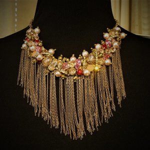 Deepa Gurani Statement Bib Necklace